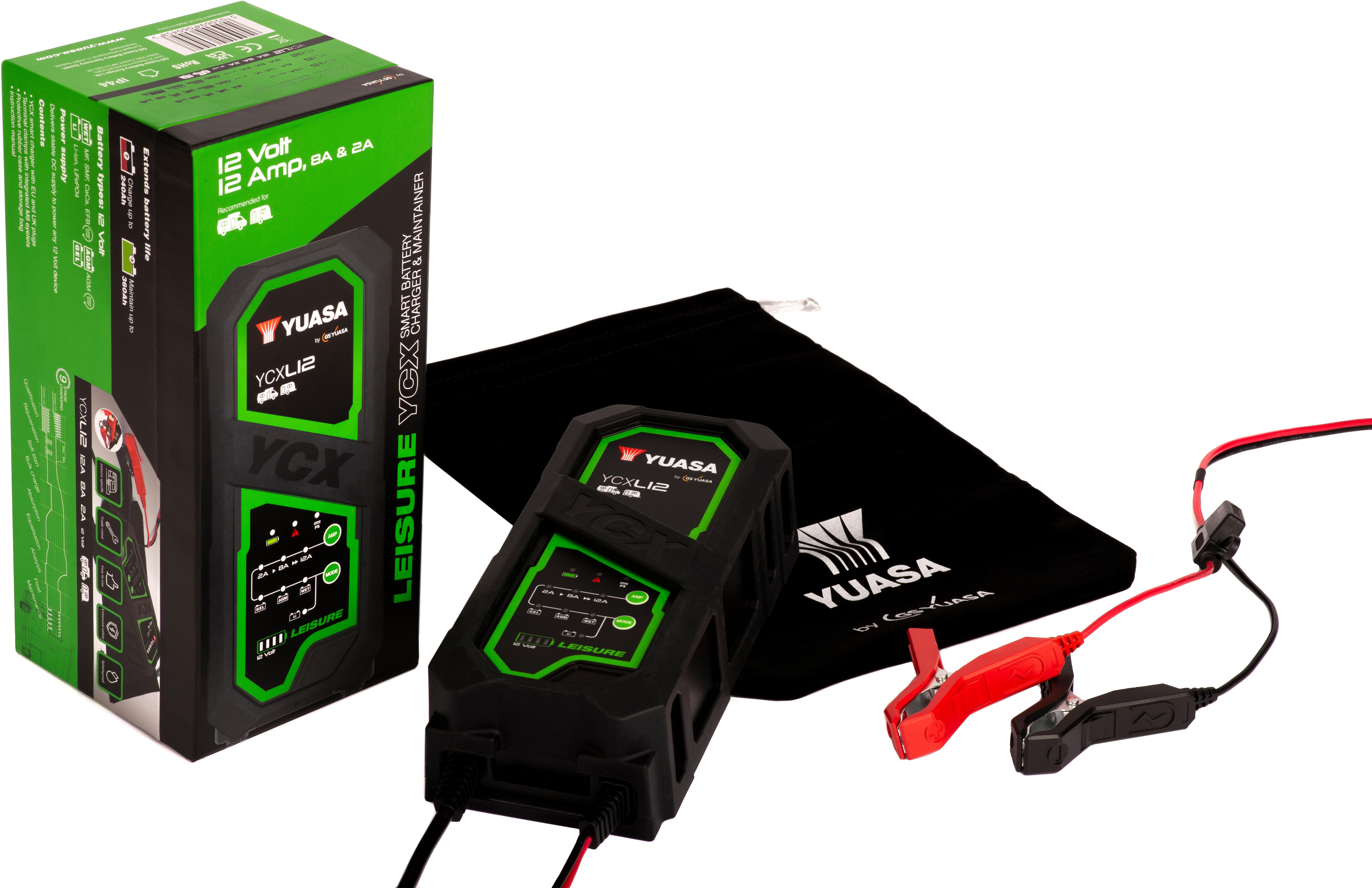 Yuasa YCXL12 12V 12A Leisure Smart Charger