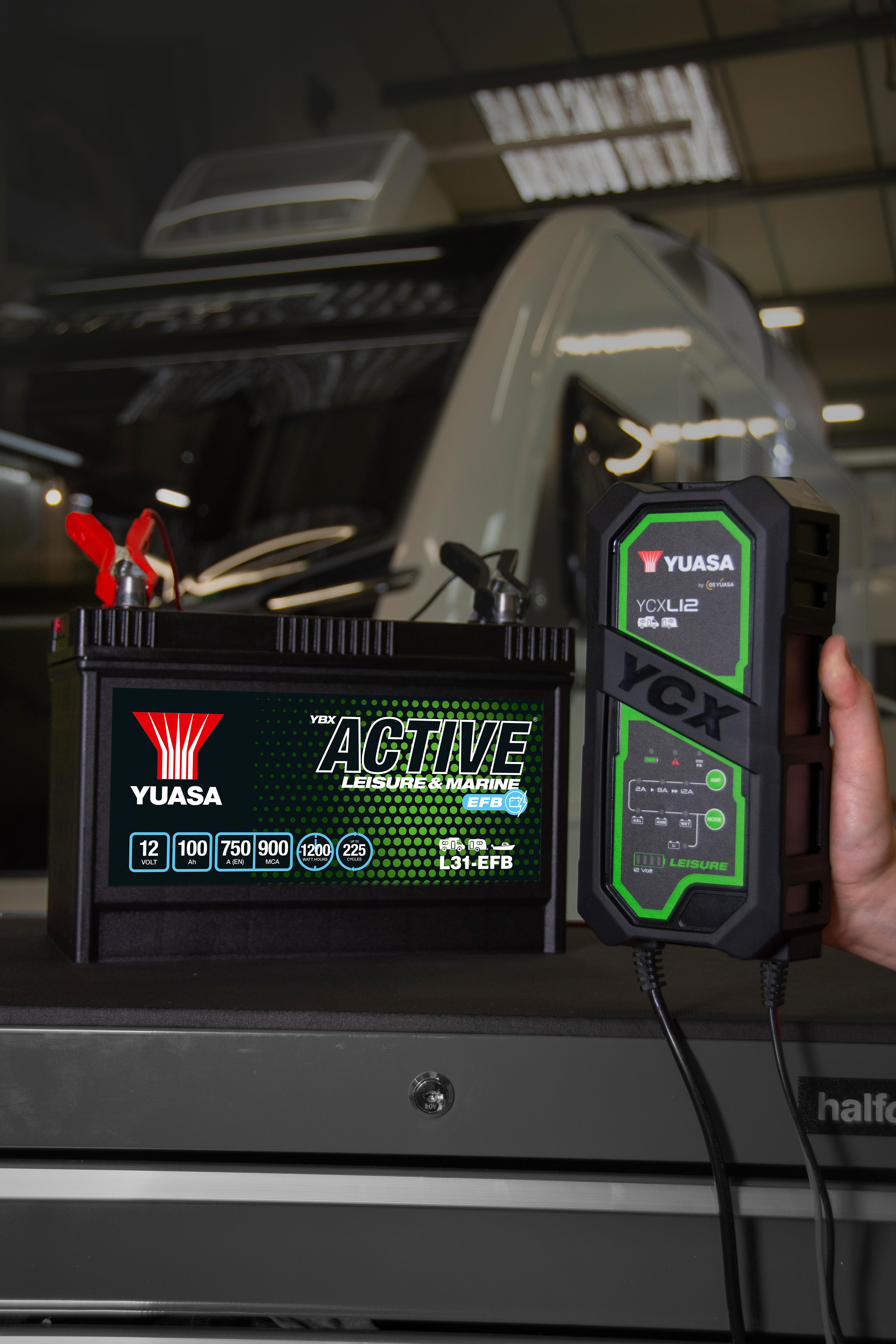 Yuasa YCXL12 12V 12A Leisure Smart Charger