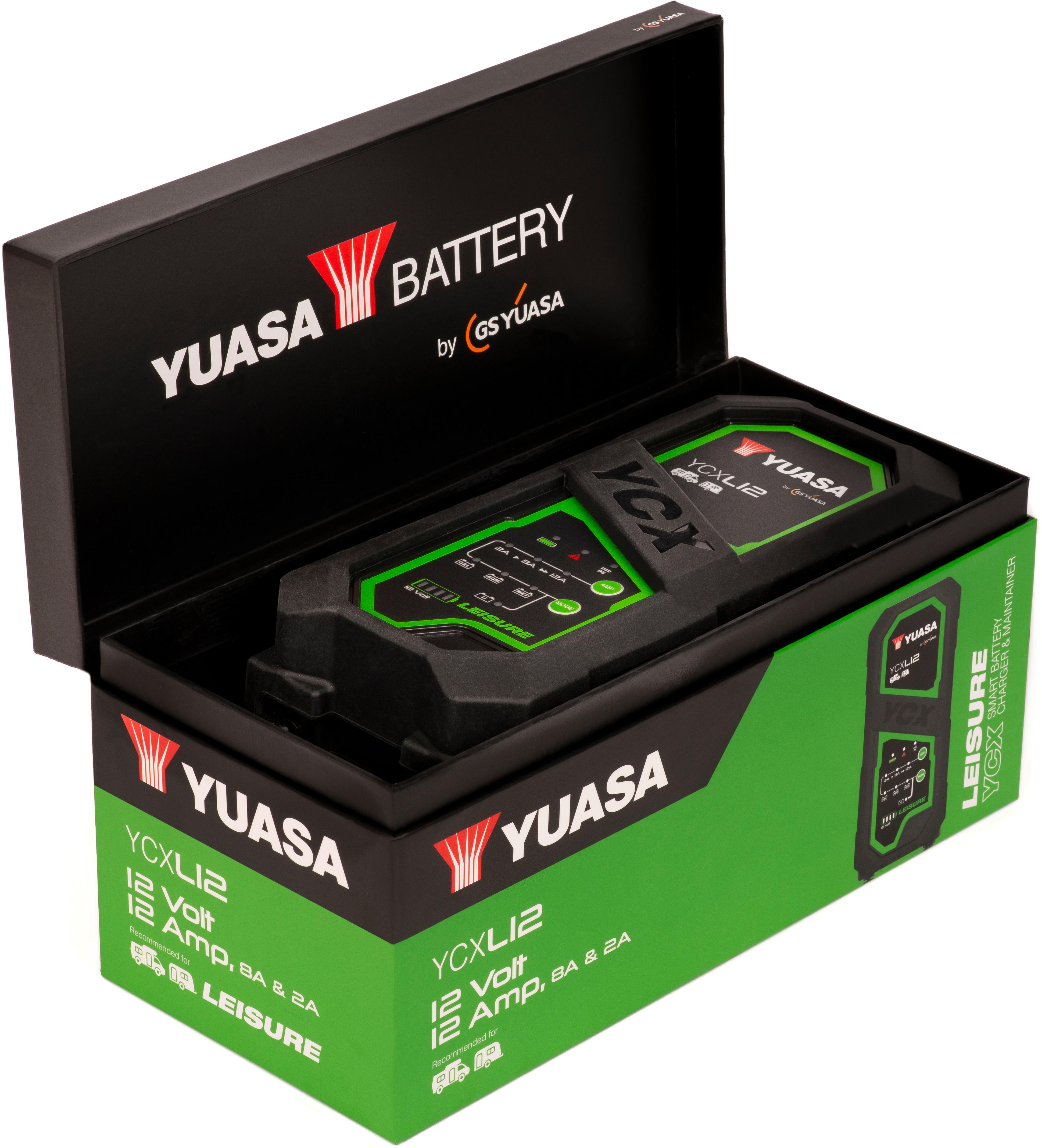 Yuasa YCXL12 12V 12A Leisure Smart Charger