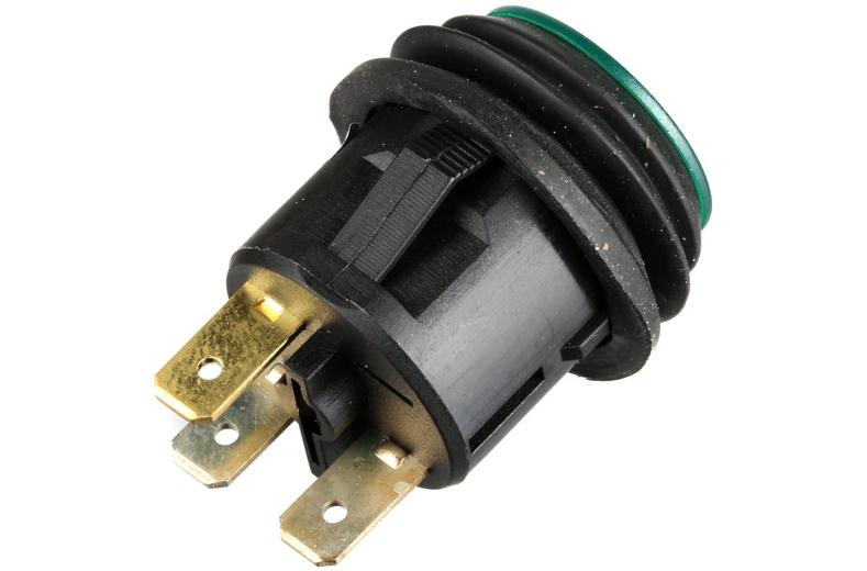 Halfords Push Switch On/Off Splash Proof Green (ELEC245) Halfords Push Switch On/Off Splash Proof Green (ELEC245)