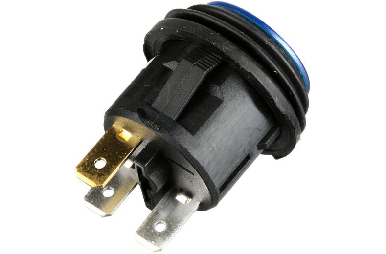 Halfords Push Switch On/Off Splash Proof Blue (ELEC246) Halfords Push Switch On/Off Splash Proof Blue (ELEC246)