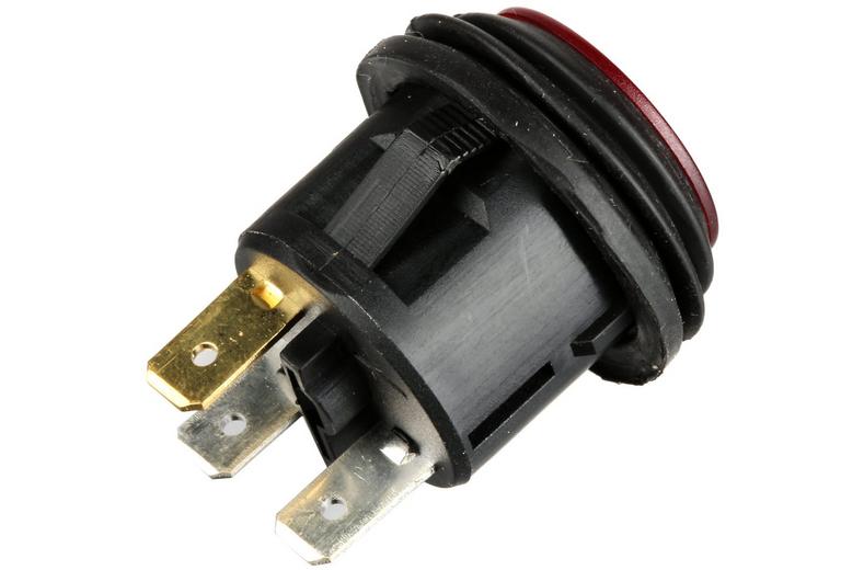 Halfords Push Switch On/Off Splash Proof Red (ELEC247) Halfords Push Switch On/Off Splash Proof Red (ELEC247)
