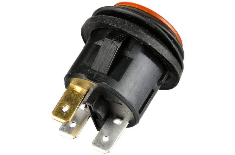 Halfords Push Switch On/Off Splash Proof Amber (ELEC244) Halfords Push Switch On/Off Splash Proof Amber (ELEC244)