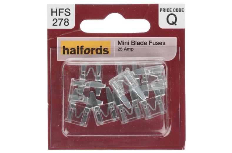 Halfords Mini Blade Fuse 25 Amp (FUSE155) Halfords Mini Blade Fuse 25 Amp (FUSE155)