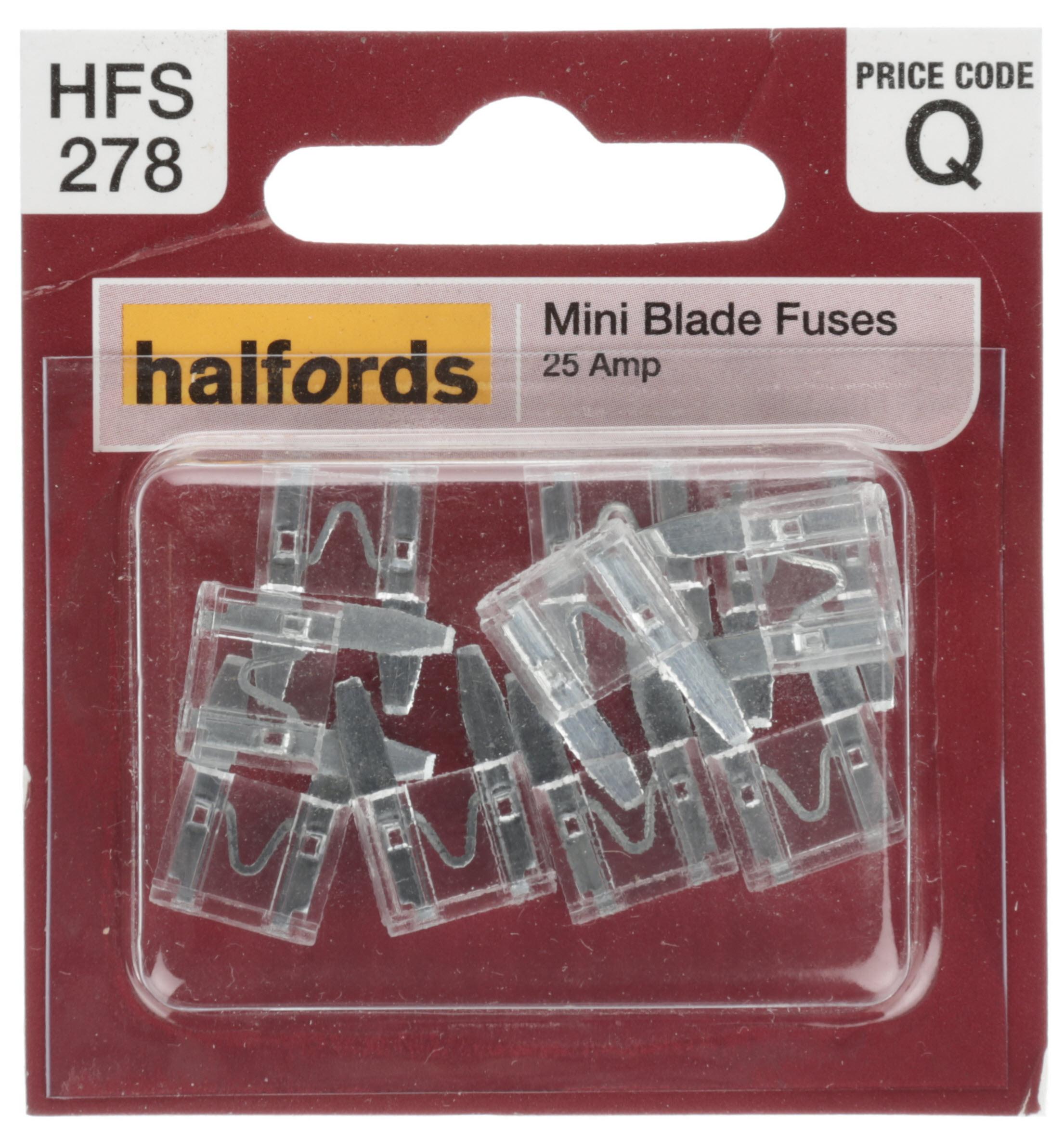Halfords Mini Blade Fuse 25 Amp (Hfs278)