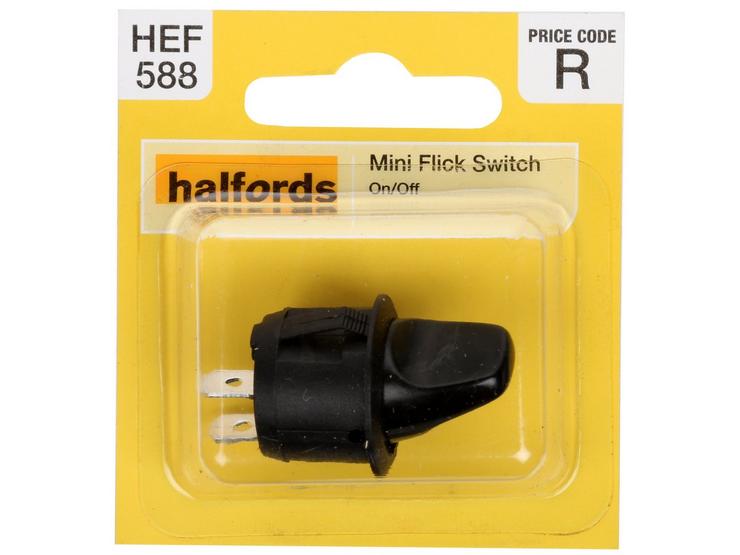Halfords Mini Flick Switch On/Off Non Illuminated (ELEC240)