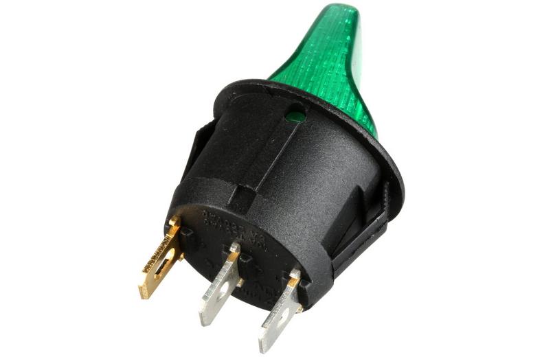 Halfords Mini Flick Switch On/Off Illuminated Green (ELEC236) Halfords Mini Flick Switch On/Off Illuminated Green (ELEC236)