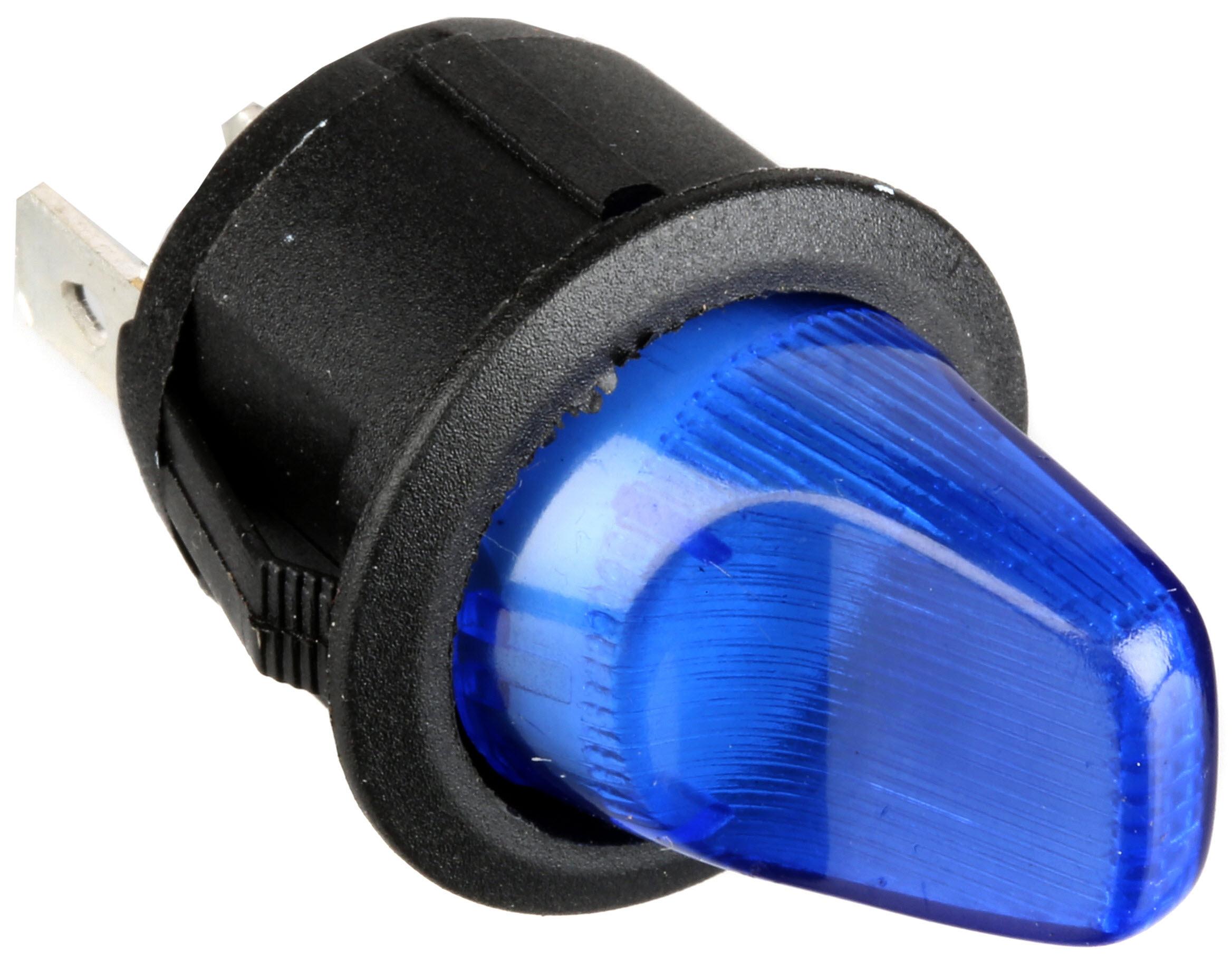 Halfords Mini Flick Switch On/Off Illuminated Blue (ELEC237)
