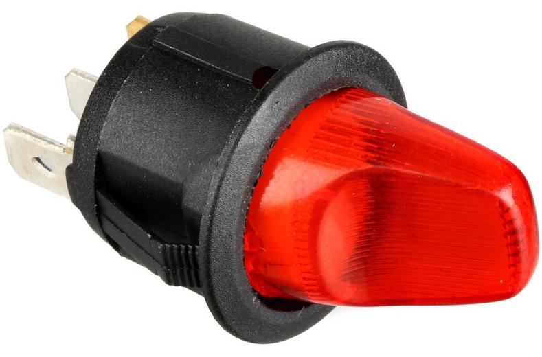 Halfords Mini Flick Switch On/Off Illuminated Red (HEF591) Halfords Mini Flick Switch On/Off Illuminated Red (HEF591)