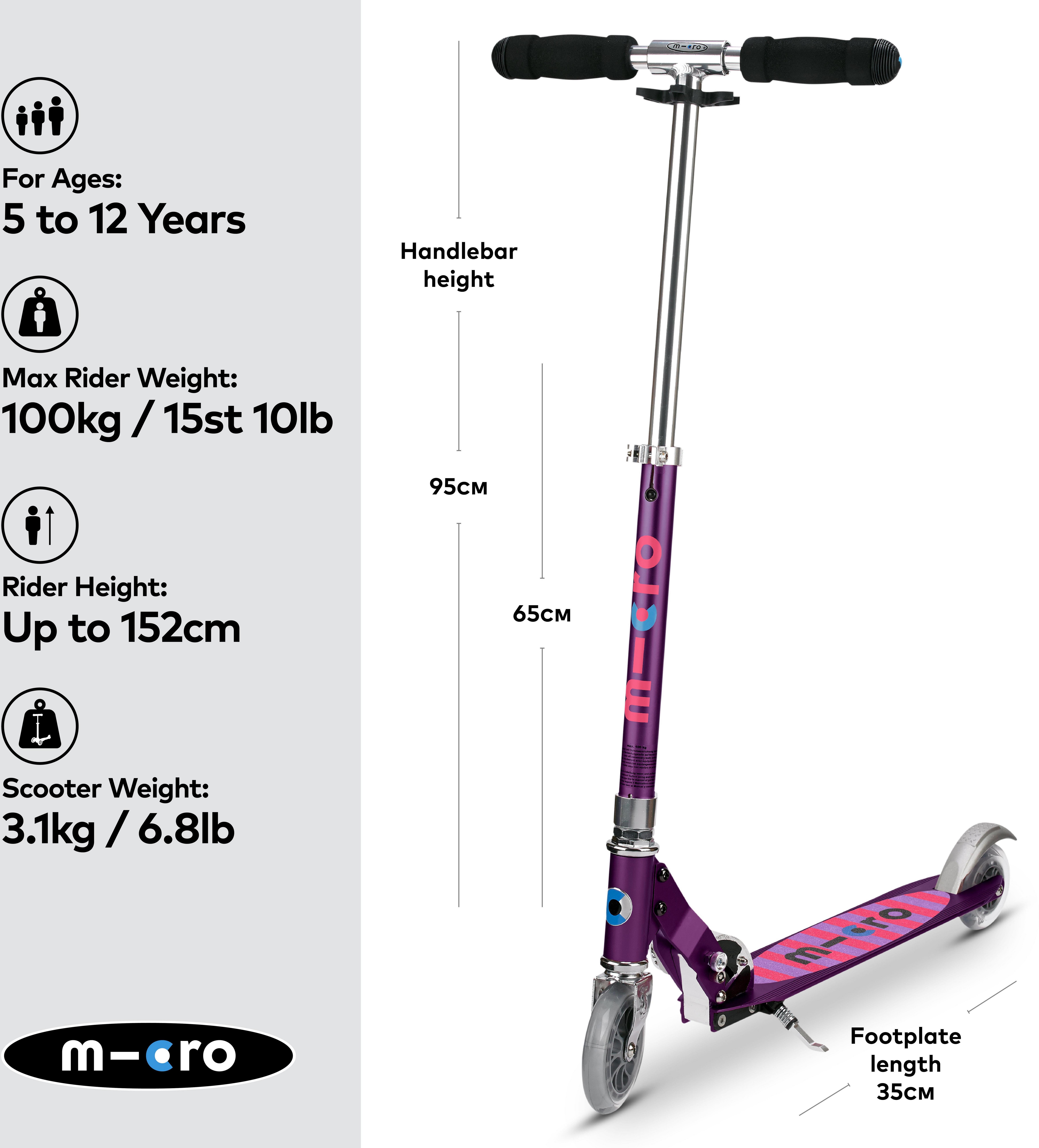 Micro Sprite Classic Kids Scooter 5 Years +
