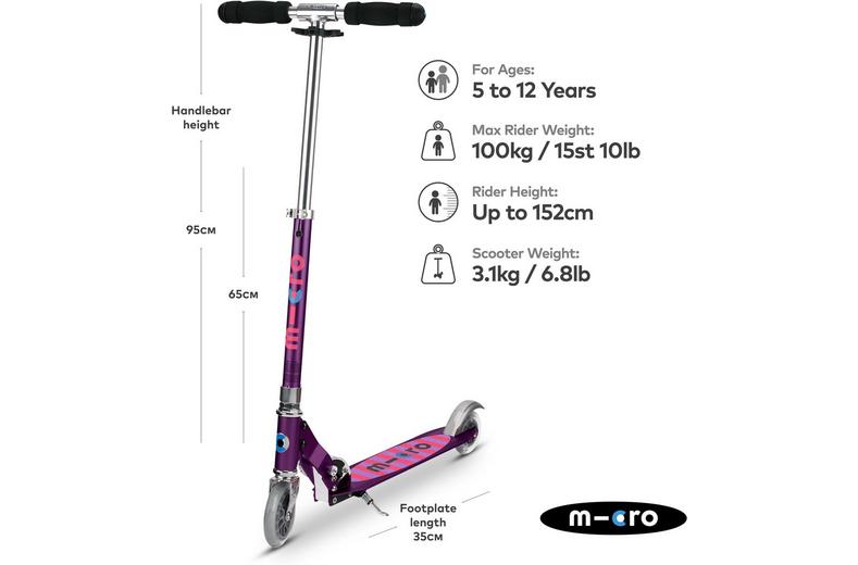 Micro Sprite Classic Kids Scooter, Purple Micro Sprite Classic Kids Scooter, Purple