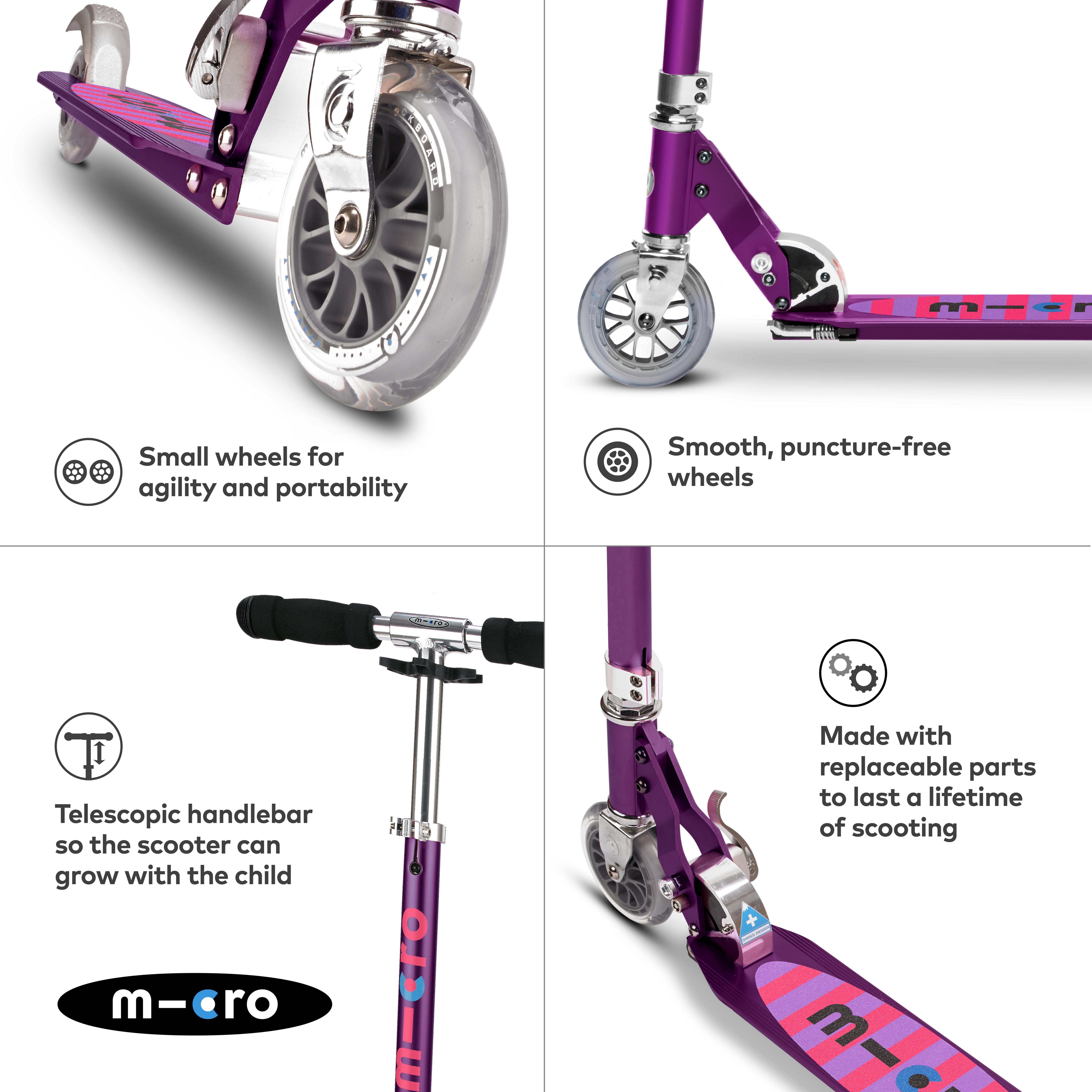 Micro Sprite Classic Kids Scooter, Purple