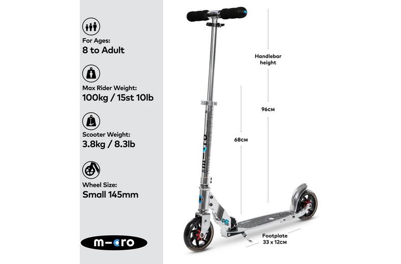 Micro Speed Classic Foldable Silver: 8 Years + Micro Speed Classic Foldable Silver: 8 Years +