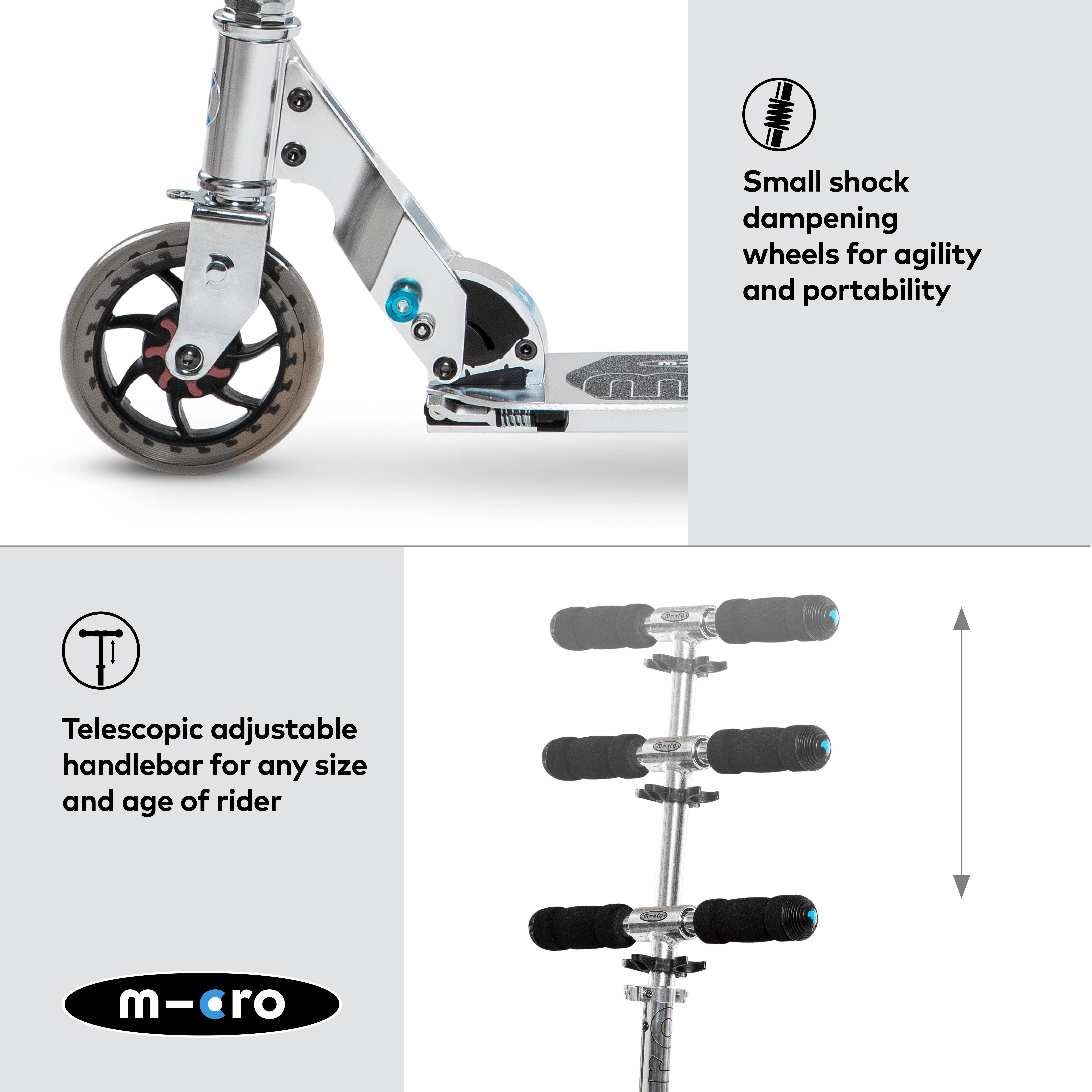 Micro Speed Classic Foldable Silver: 8 Years +