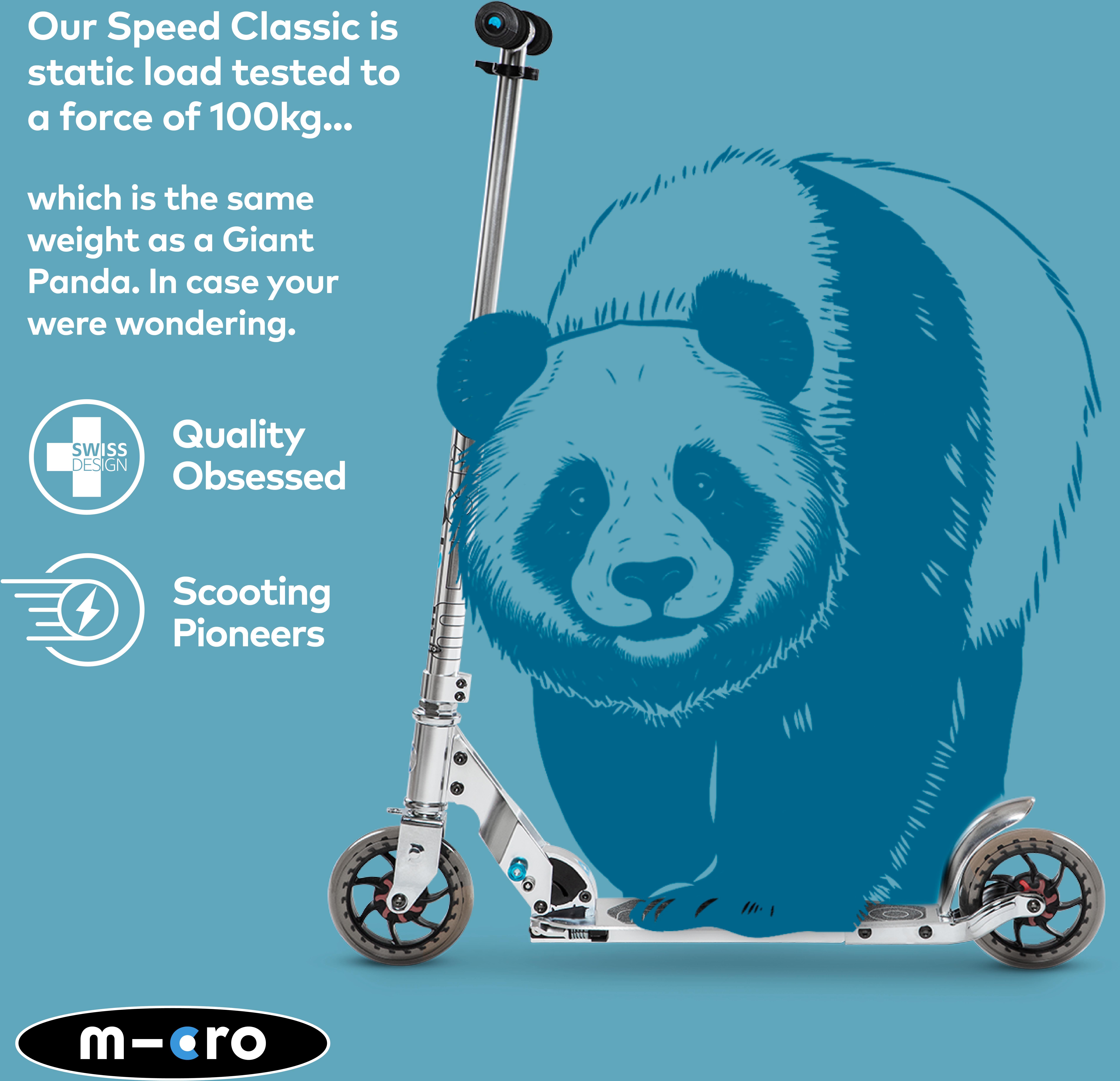 Micro Speed Classic Foldable Silver: 8 Years +