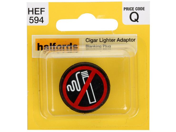 Halfords Cigarette Lighter Adaptor Blanking Plug (HEF594)