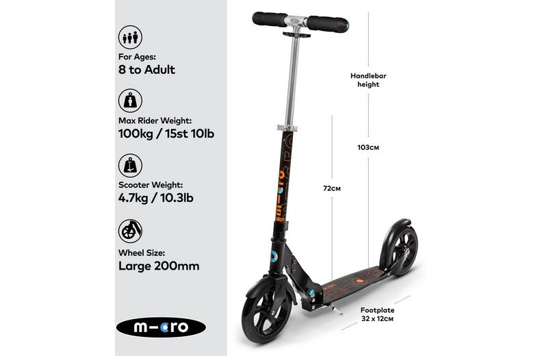 Micro Classic Foldable Black: 8 Year + Micro Classic Foldable Black: 8 Year +