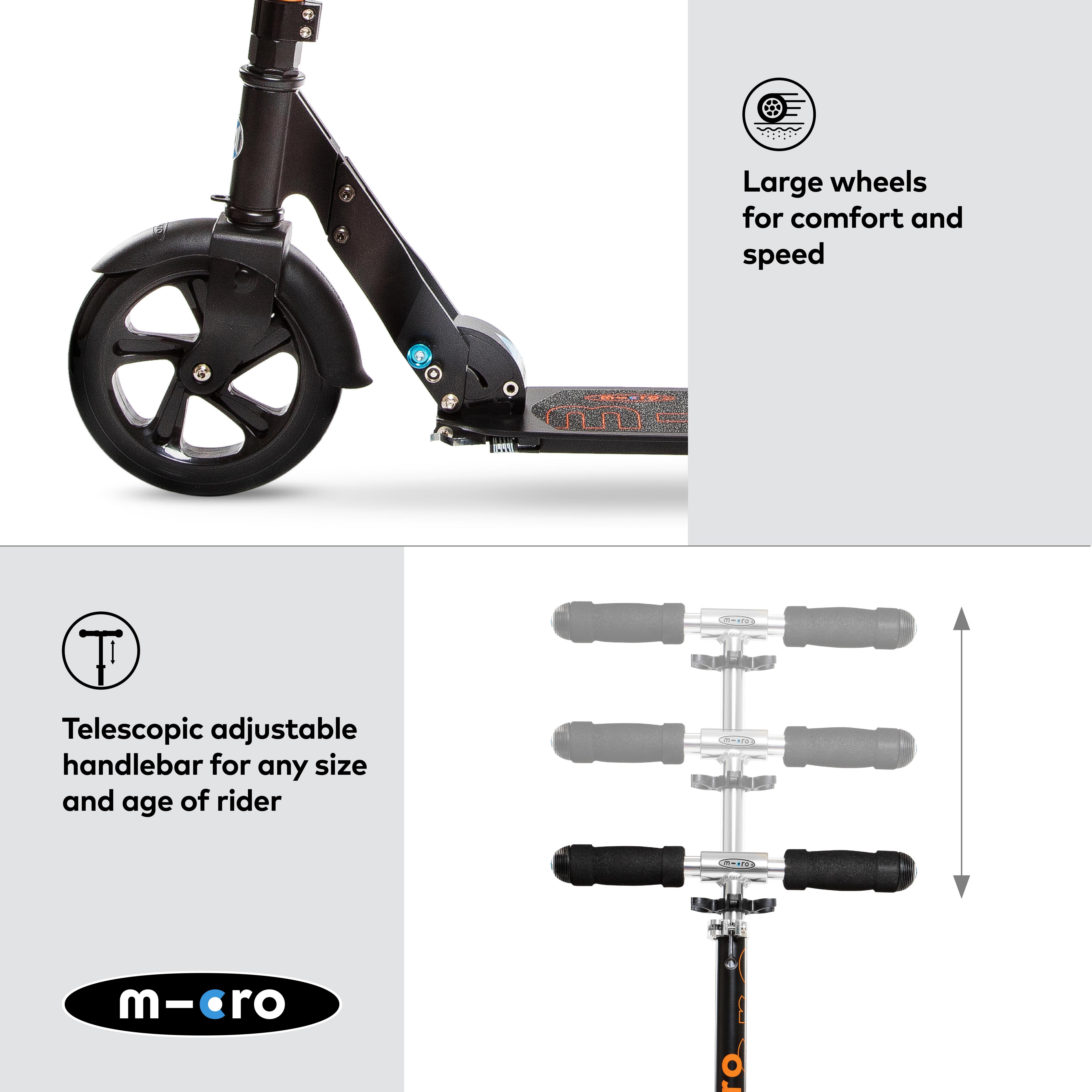 Micro Classic Foldable Black: 8 Year +