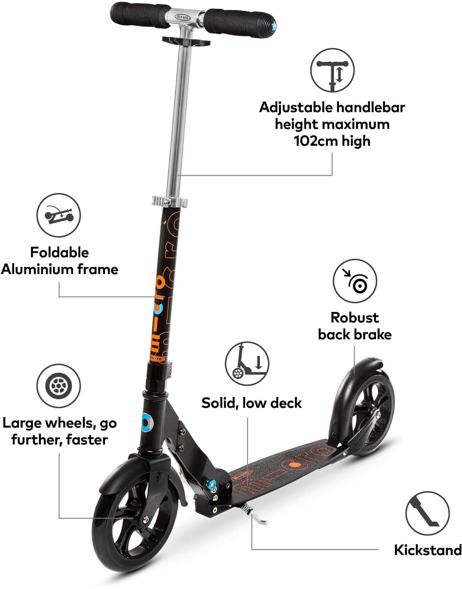 Micro Classic Scooter, Black