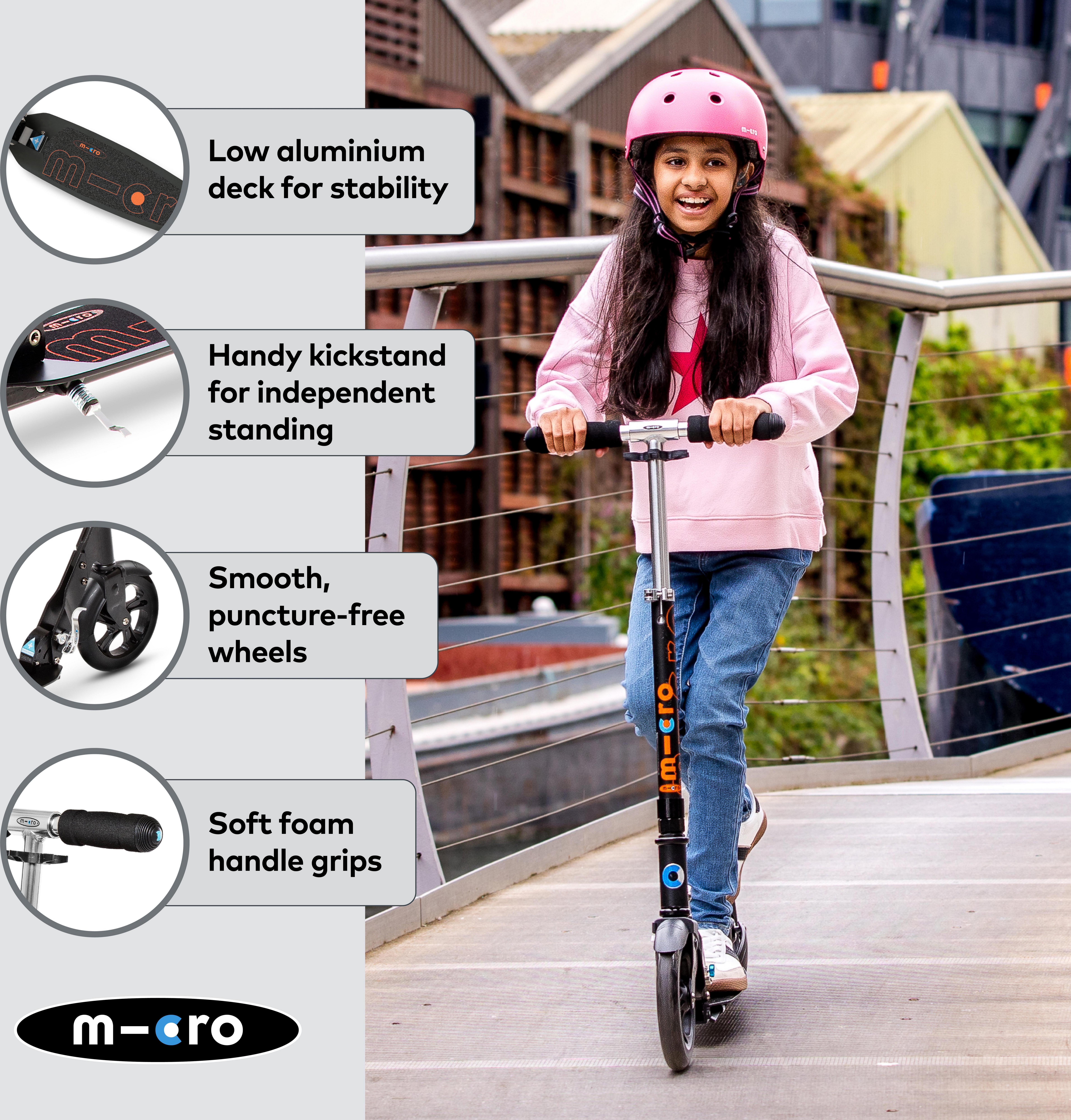 Micro Classic Foldable Black: 8 Year +