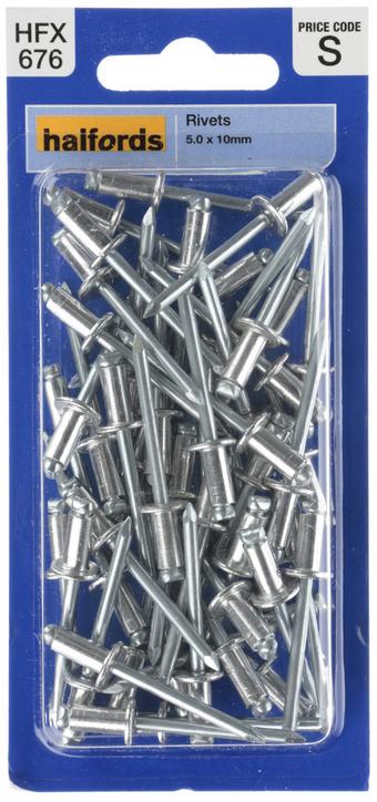 Halfords Rivets 5mm x 10mm (FIXG275)