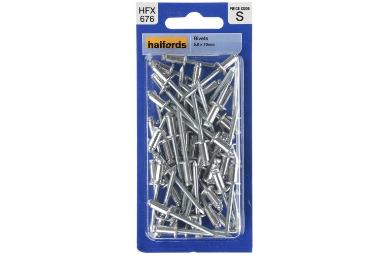 Halfords Rivets 5mm x 10mm (FIXG275) Halfords Rivets 5mm x 10mm (FIXG275)