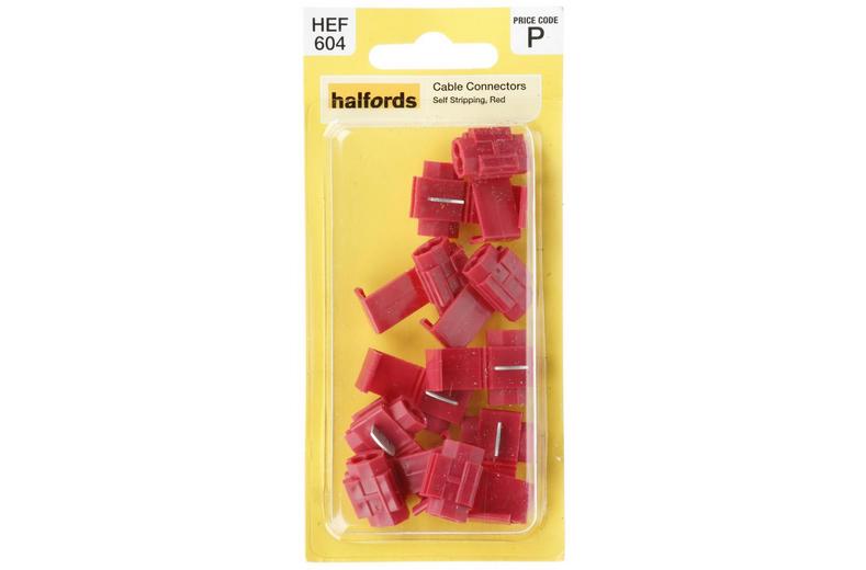 Halfords Cable Connector Self Strip Red (HEF604) Halfords Cable Connector Self Strip Red (HEF604)