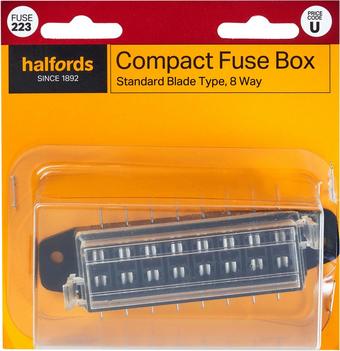 Halfords Compact Fuse Box 8-Way (FUSE223)