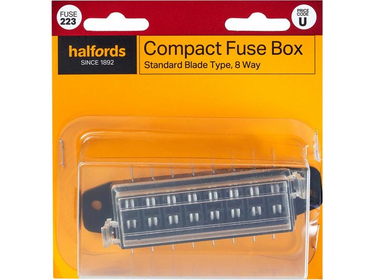 Halfords Compact Fuse Box 8-Way (FUSE223)