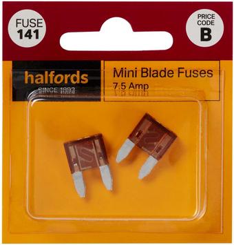 Halfords Mini Blade Fuses 7.5 Amp (FUSE141)
