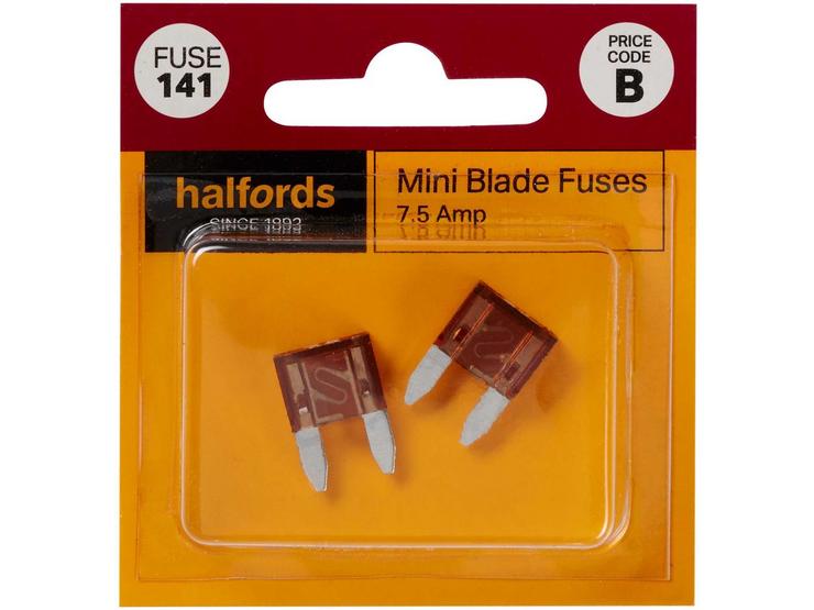 Halfords Mini Blade Fuses 7.5 Amp (FUSE141)