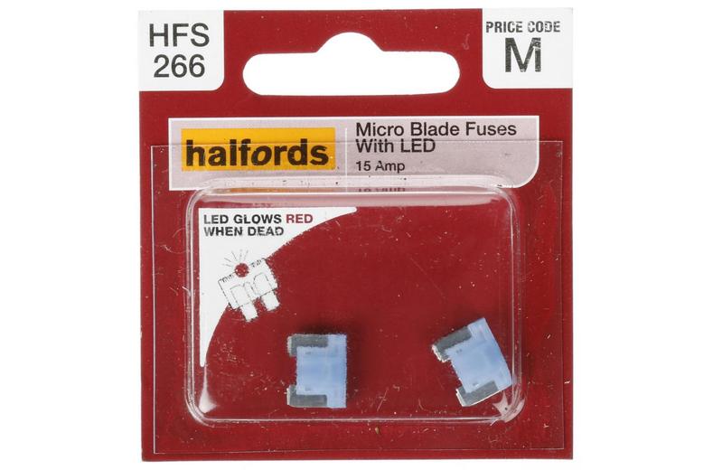 Halfords Fuse Micro Blade LED 15 Amp (HFS266) Halfords Fuse Micro Blade LED 15 Amp (HFS266)