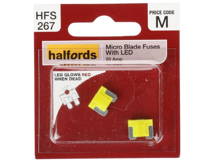 Halfords LED Micro Blade Fuses 30 Amp (HFS267)