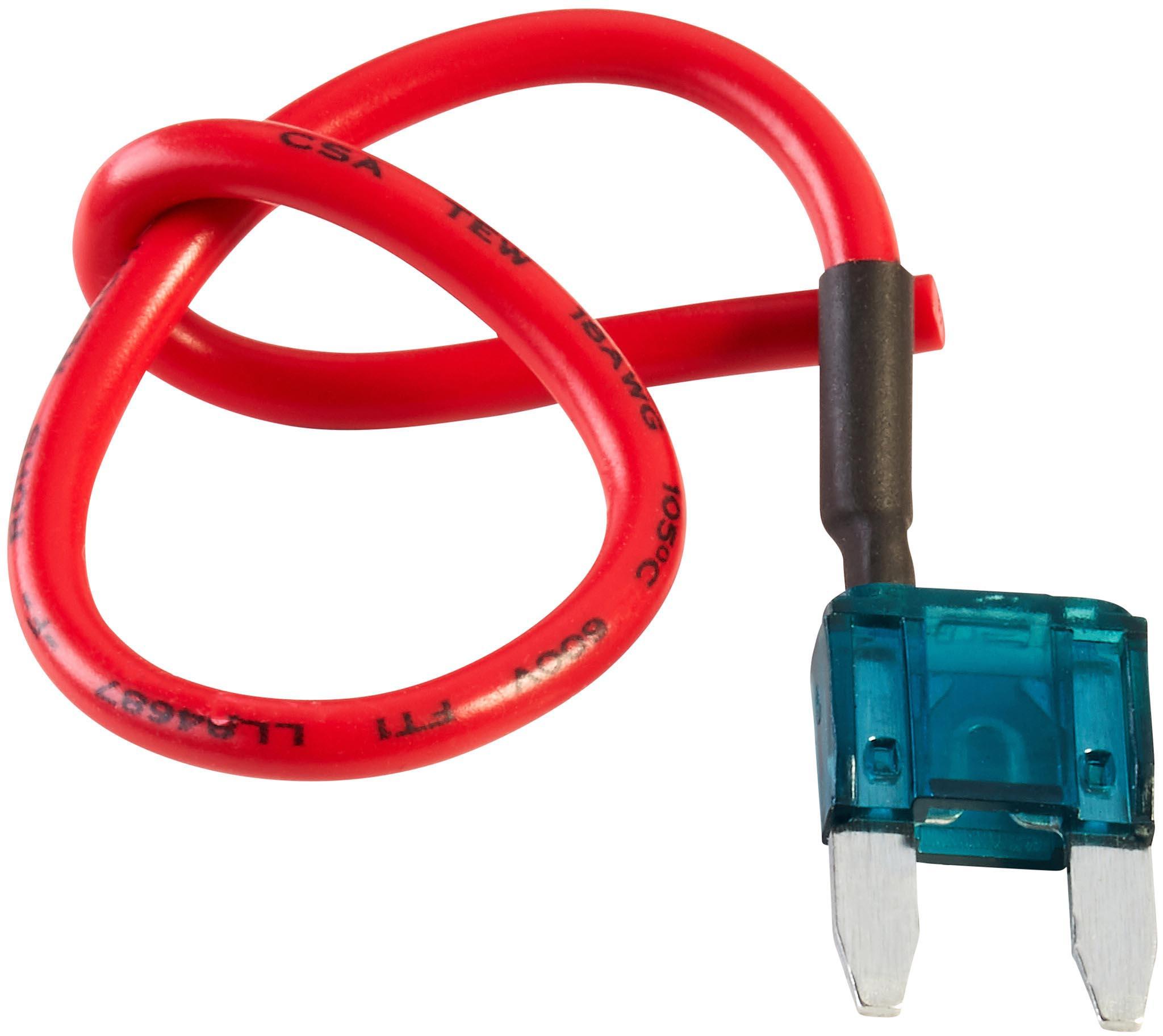 Halfords Mini Blade Fuse + Breakout Wire 15 Amp (FUSE160)