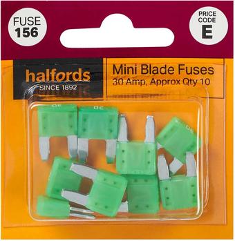 Halfords Mini Blade Fuses 30 Amp (FUSE156)