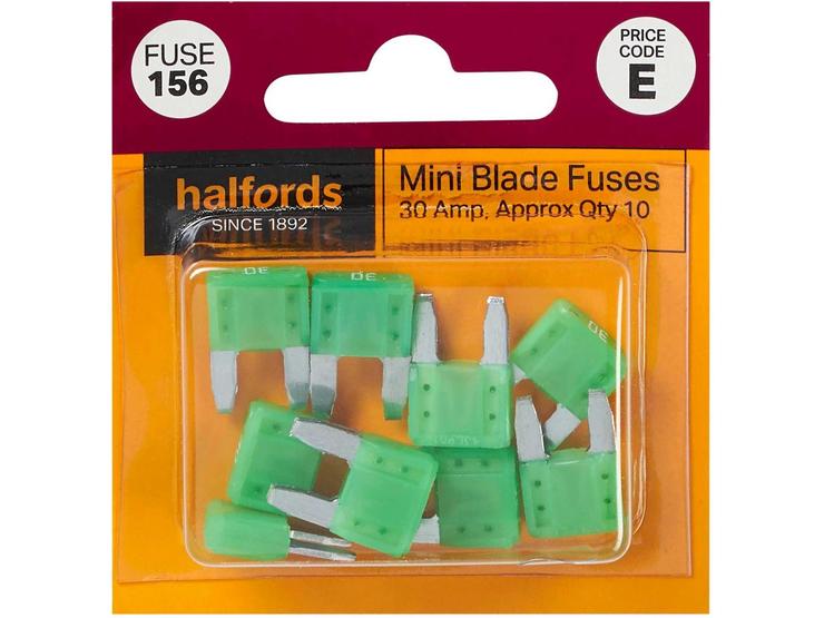 Halfords Mini Blade Fuses 30 Amp (FUSE156)