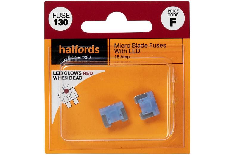 Halfords Fuse Micro Blade LED 15 Amp (FUSE130) Halfords Fuse Micro Blade LED 15 Amp (FUSE130)
