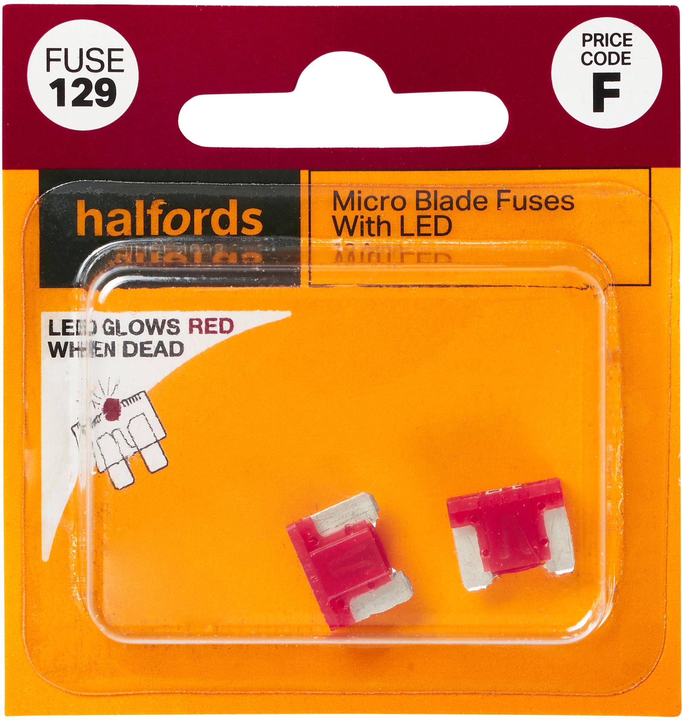Halfords Fuse Micro Blade LED 10 Amp (FUSE129)