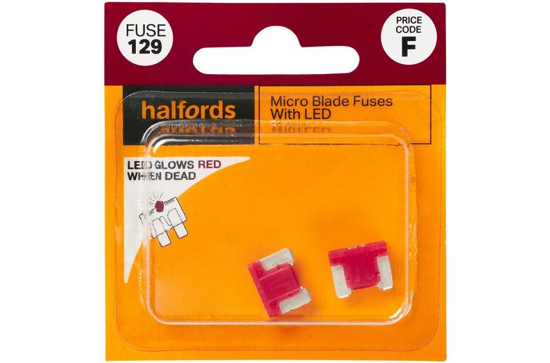 Halfords Fuse Micro Blade LED 10 Amp (FUSE129) Halfords Fuse Micro Blade LED 10 Amp (FUSE129)