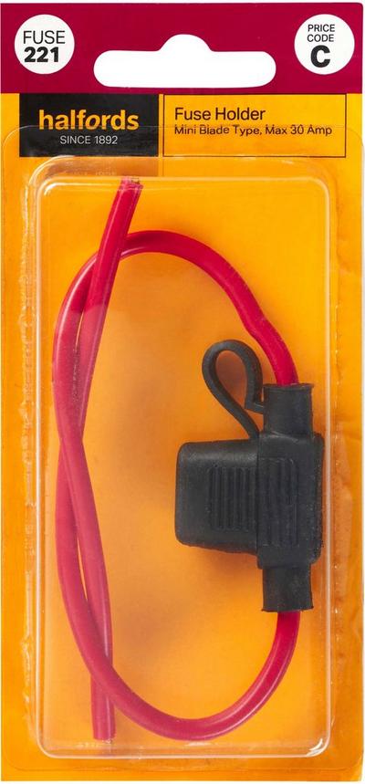 Halfords Mini Blade Fuse Holder (FUSE221) Halfords Mini Blade Fuse Holder (FUSE221)