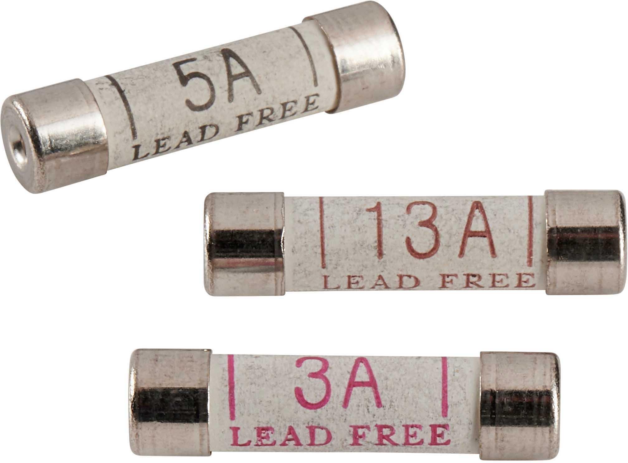 Halfords Assorted Domestic fuses 3/5/13 Amp (FUSE105)