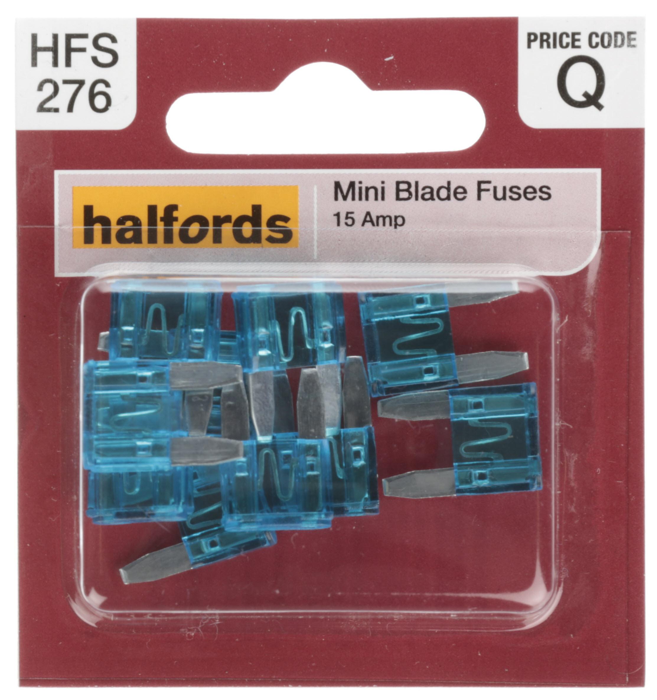 Halfords Mini Blade Fuse 15 Amp (Hfs276)