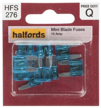 Halfords Mini Blade Fuse 15 Amp (HFS276) | Halfords UK