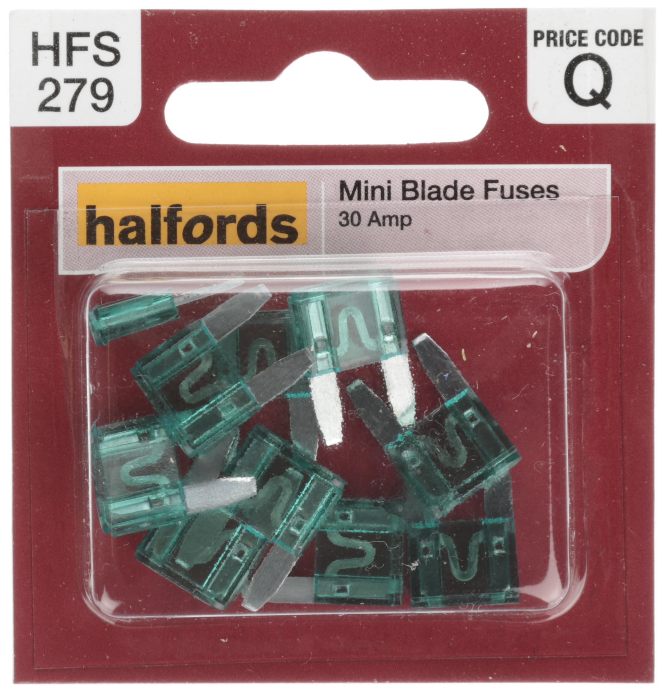Halfords Mini Blade Fuses 30 Amp (Hfs279)