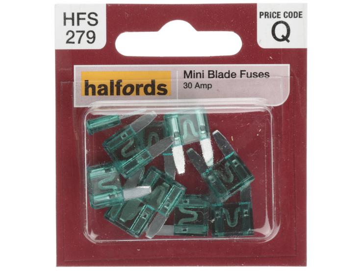 Halfords Mini Blade Fuses 30 Amp (HFS279)