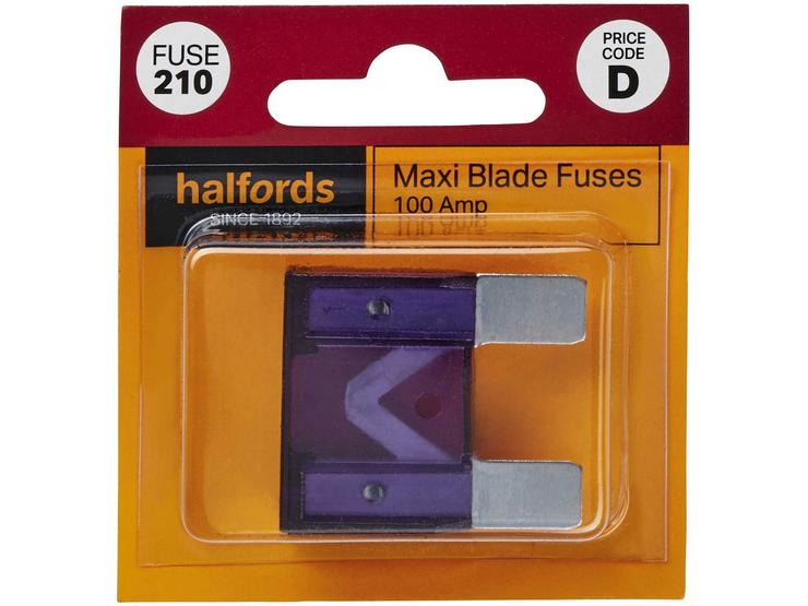 Halfords Maxi Blade Fuse 100 Amp (FUSE210)