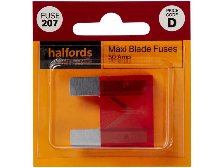 Halfords Maxi Blade Fuse 50 Amp (FUSE207)