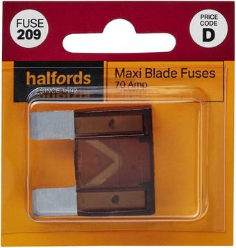 Halfords Maxi Blade Fuse 70 Amp (FUSE209)