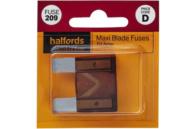 Halfords Maxi Blade Fuse 70 Amp (FUSE209) Halfords Maxi Blade Fuse 70 Amp (FUSE209)