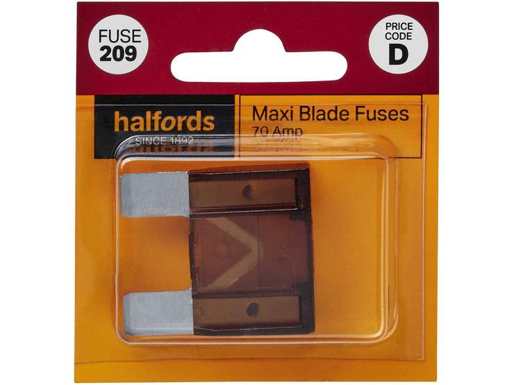 Halfords Maxi Blade Fuse 70 Amp (FUSE209)